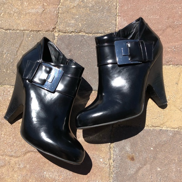 Vince Camuto Shoes - Vince Camuto Black Leather Booties